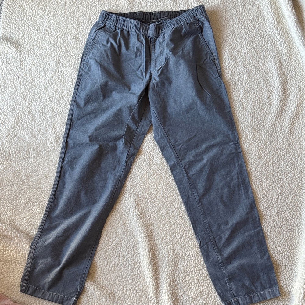 Uniqlo blue pajama pants with inner drawstring